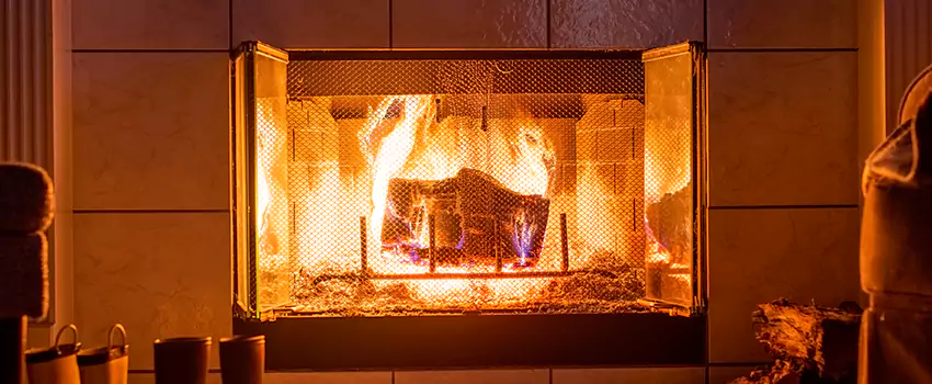 Mendota Hearth Landscape Fireplace Installation in Mooresville, North Carolina