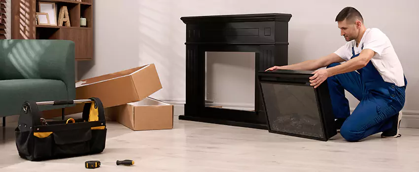 Old Rusted Metal Fireplace Repair And Replacement in Mooresville, NC